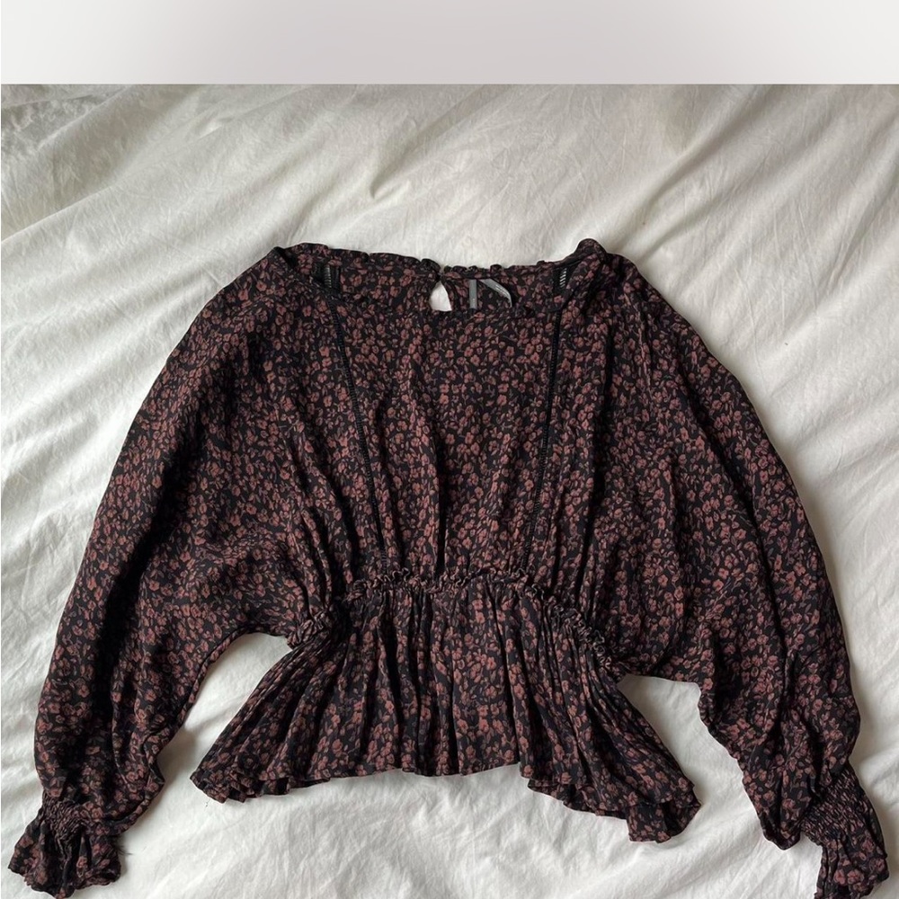 Anthropologie Floral Women's Blouse
